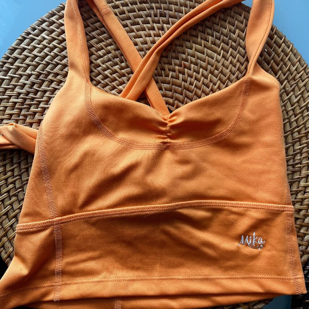 Mika Body Wear Tie-Back Top Yoga, Pole, Fitness, Size Small